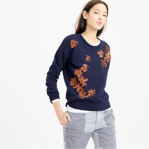 J.Crew Sequin Flower Navy
Bronze Sweatshirt